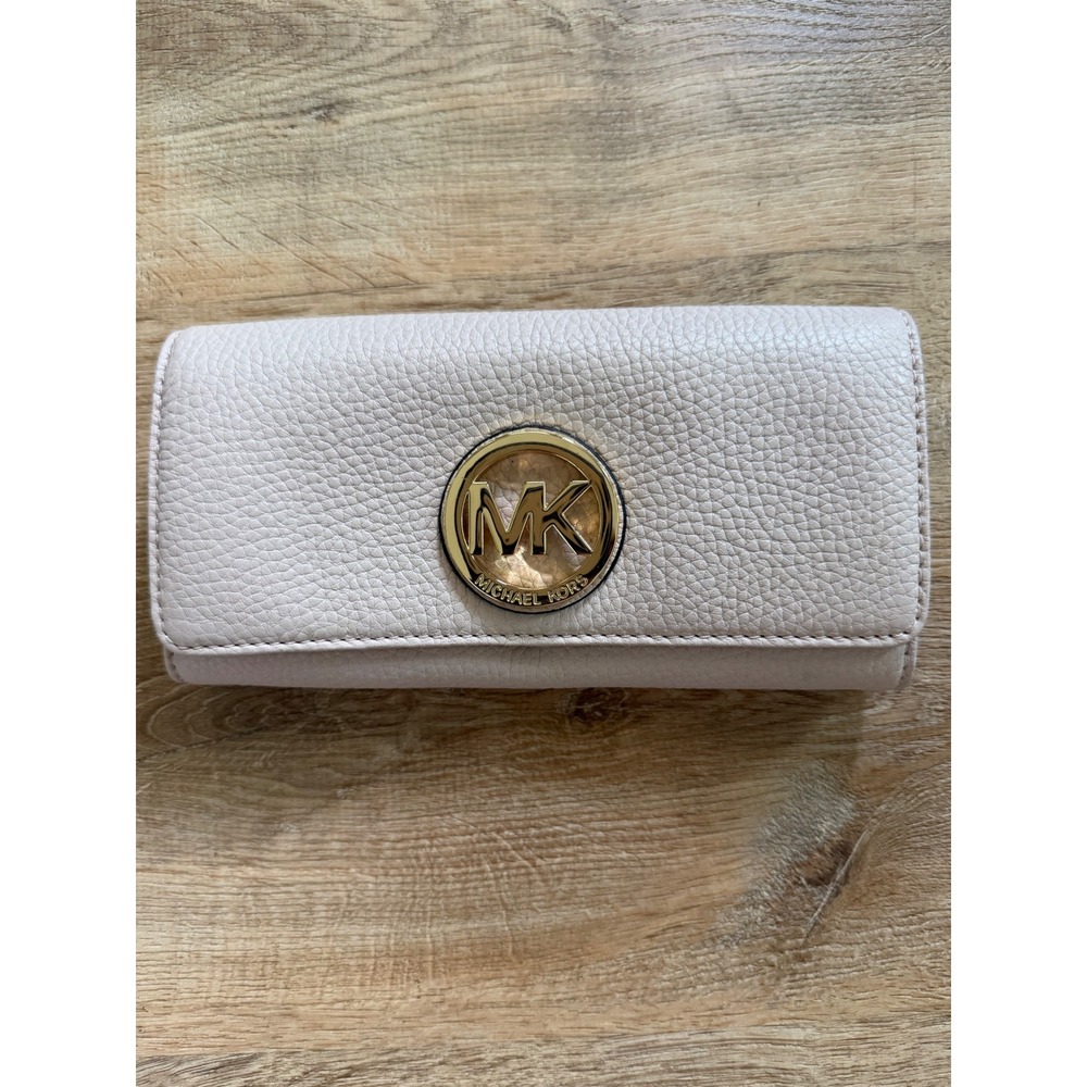 Michael Kors Fulton Large Pebbled Leather Continental Wallet